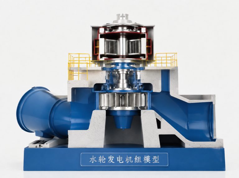 水轮发电机组剖视模型